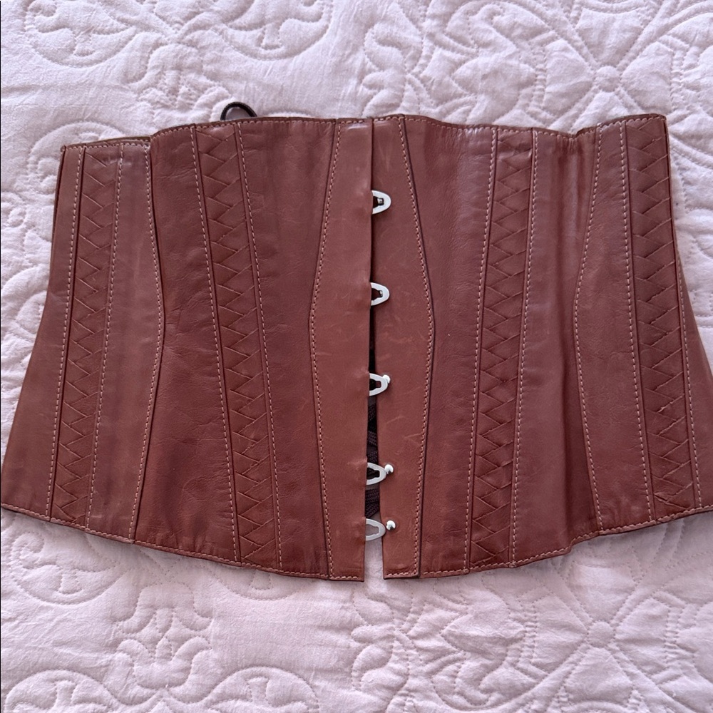 Jean Paul Gaultier Tan Leather Detail